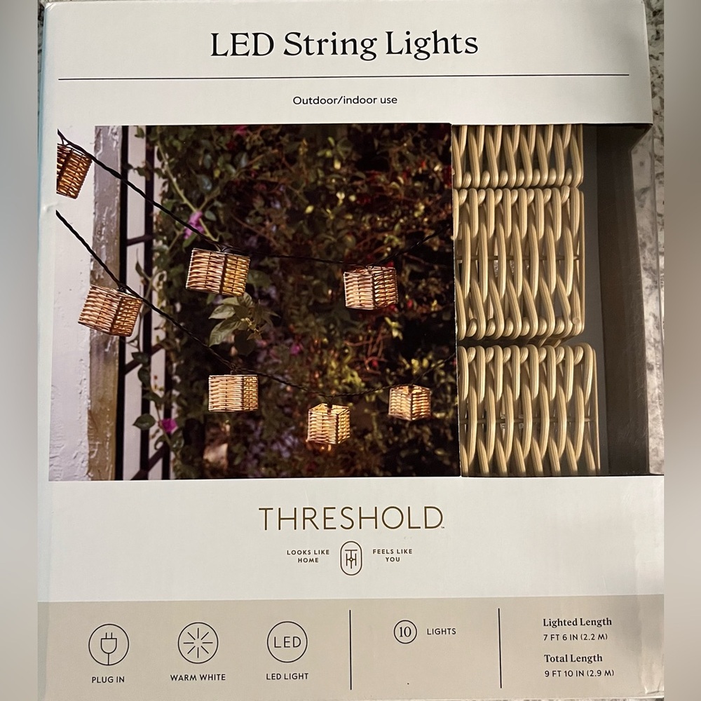 Threshold Brown String Lights for Holiday Decor